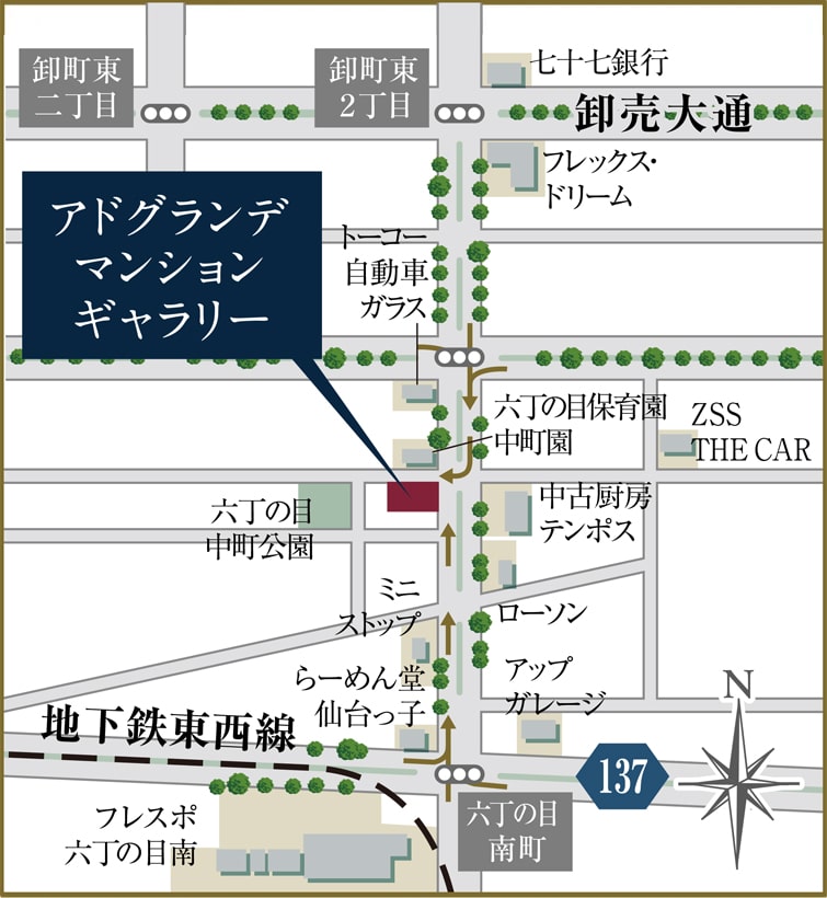アドグランデ仙台福田町 案内図